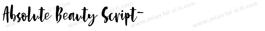 Absolute Beauty Script字体转换